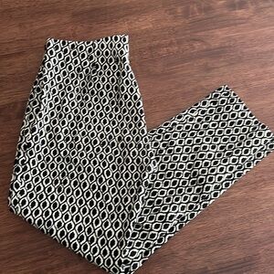 Elliot Lauren patterned pull on pants with side zipper